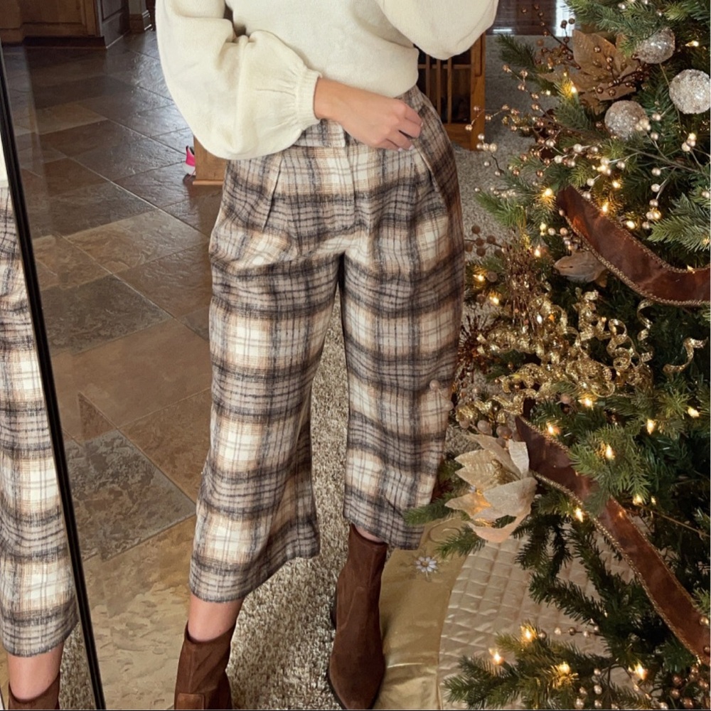 Plaid pants.